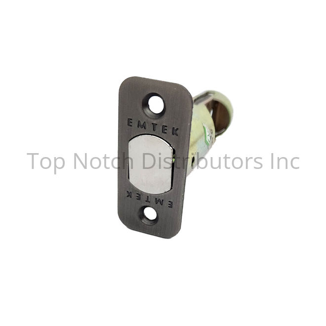 LC4-DBLCH237R-US15A 2.37 in. Backset Radius Deadbolt Latch, Pewter