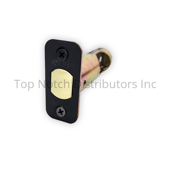LC4-DBLCH237R-US19 2.37 in. Backset Radius Deadbolt Latch, Flat Black
