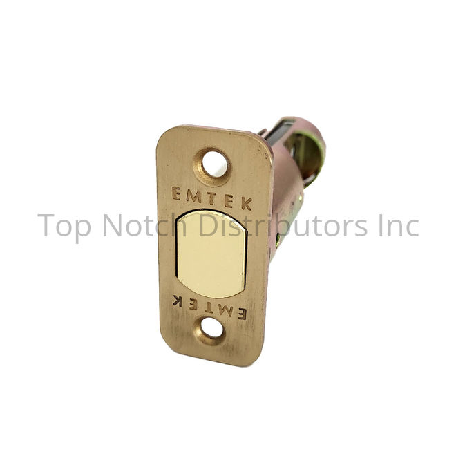 LC4-DBLCH237R-US4 2.37 in. Backset Radius Deadbolt Latch, Satin Brass