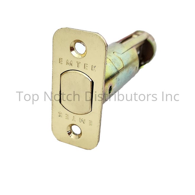 LC4-DBLCH275R-US3 2.75 in. Backset Radius Deadbolt Latch, Polished Brass