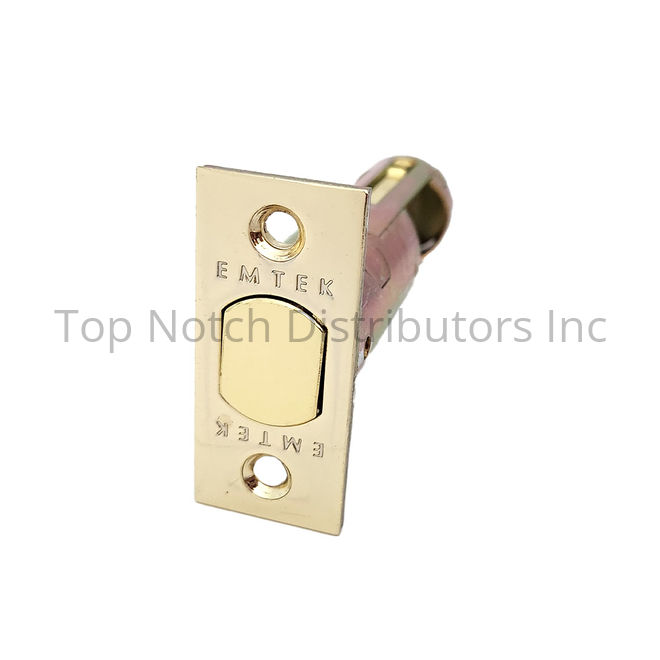LC4-DBLTCH275-US3 2.75 in. Backset Square Deadbolt Latch, Polished Brass