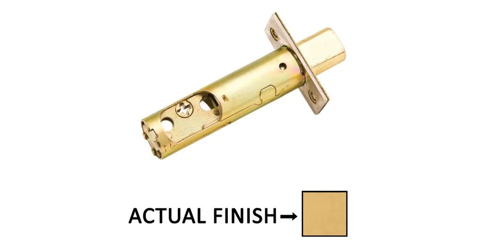 LC4-DBLTCH275-US4 Deadbolt Latch with 2.75 in. Backset, Satin Brass