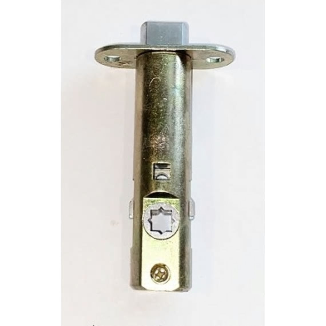 LC4-PASSM275-B 2.75 in. Backset Passage Latch with Bolt & No Faceplate, Brass