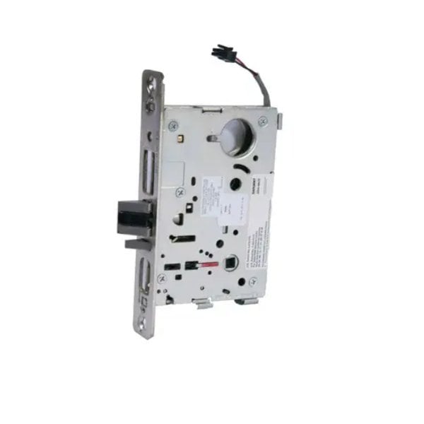 827024V26D Fail Safe Electro Mechanical Single Cylinder 24V Mortise Lock Body with Faceplate, Strike & Mounting Screws - Satin Chrome