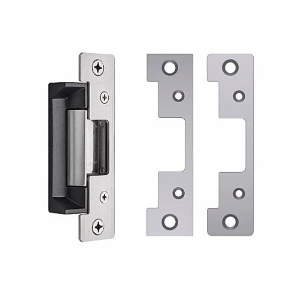 5300C630 12 & 24VDC Fire Rated Electric Strike Kit with 501 & 501A Faceplates, Satin Stainless Steel
