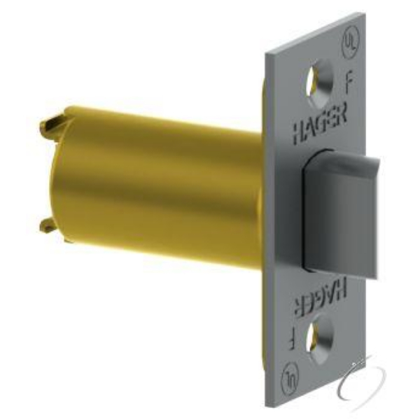 394726D 2.75 in. Square Corner Passage Spring Latch for 3500 Series - Satin Chrome Finish