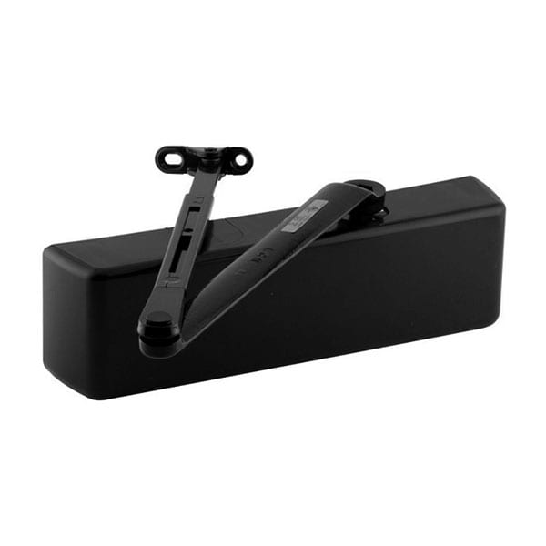 LCN 4040XPEDAGLBLK Parallel Arm Super Smoothie Heavy Duty Adjustable 1-6 Surface Mounted Regular Door Closer with TBSRT Thru Bolts - Black Finish