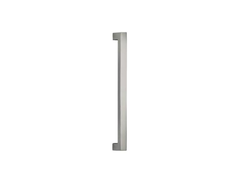 9025-153.26 6 in. Center to Center Square Modern Cabinet Pull, Bright Chrome