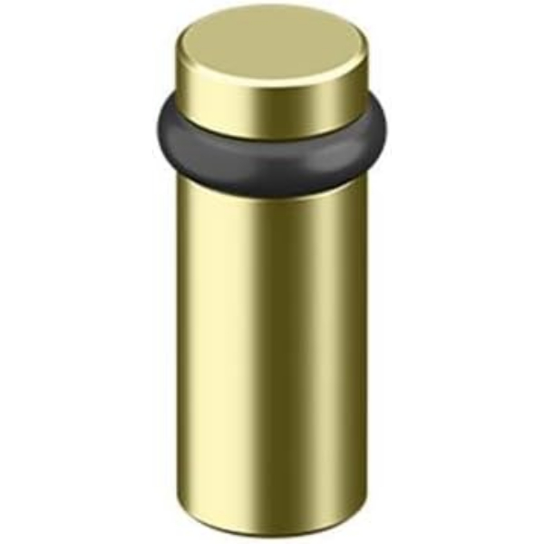 UFB6000U3-UNL 3 in. Round Universal Floor Bumper - Unlacquered Brass Finish
