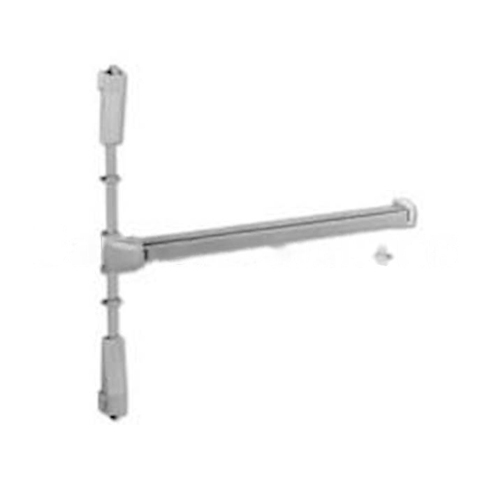 ED8400689LHRW036M54 3 ft. Left Hand Reverse Pushpad Surface Vertical Rod Exit Device with Sex Nuts & Bolts - Aluminum