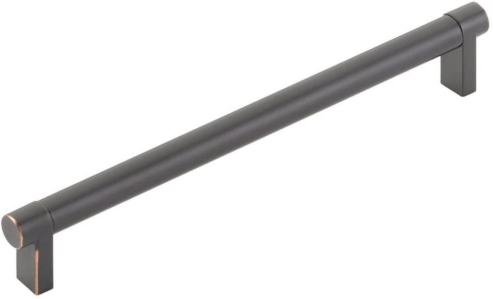 84056.RECUS10B.SMUS10B Rectangular Stem with Smooth Bar Select Cabinet Pull & 8 in. Center to Center - Oil Rubbed Bronze