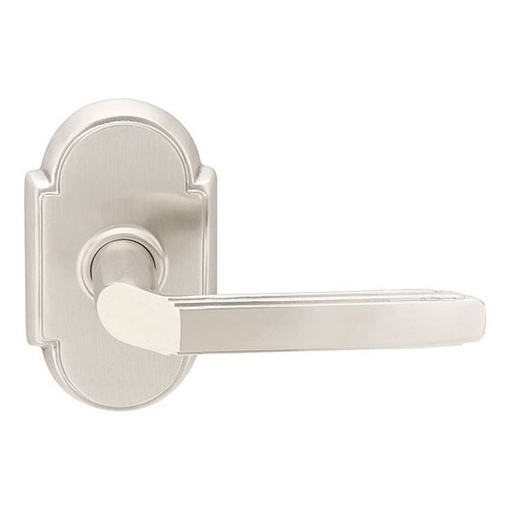 8121MNGUS19LH 2.37 in. Manning Lever Left Hand Backset Passage with Rectangular Rose for 1.25 in. to 2 in. Door, Flat Black