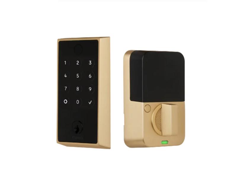 EMP22221US4 Empowered 2 Touch Keyed Deadbolt with Bluetooth for 1.75 in. to 2 in. Door, Satin Brass