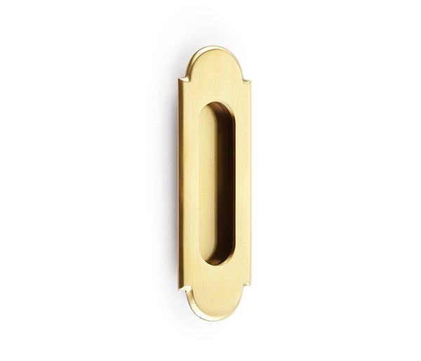 2206US7 6 in. No.8 Flush Door Pull, French Antique Brass