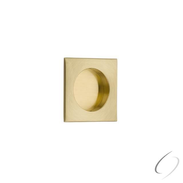 2213US7 Square Flush Door Pull, French Antique Brass