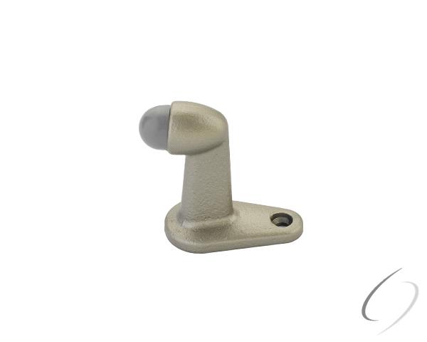 2253TWB Goose Neck Door Stop, Tumbled White Bronze