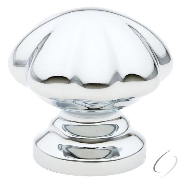 86121US26 1 in. Melon Cabinet Knob, Bright Chrome