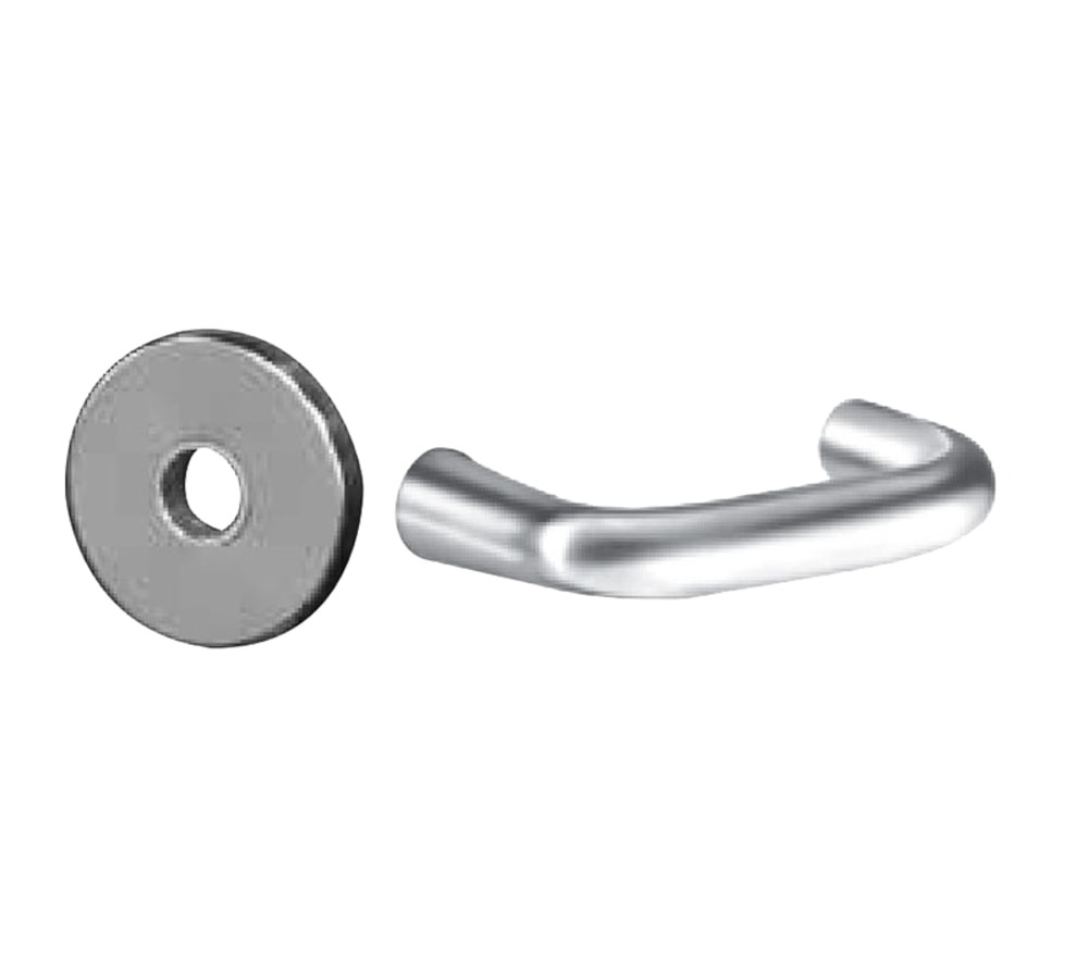63827124VLNJ26D Fail Secure Electro Mechanical Single Cylinder 24V Mortise Lock with J Lever & LN Rose - Satin Chrome