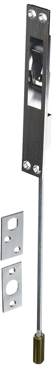 12EFB26D.BX2 12 in. Extension Flush Bolt Heavy Duty Solid Brass - Box of 2 - Brushed Chrome