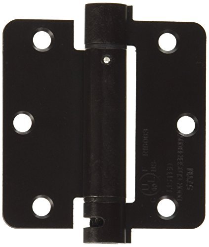 3.5 x 3.5 x 0.25 in. Spring Hinge Steel - Oil Rubbed Bronze