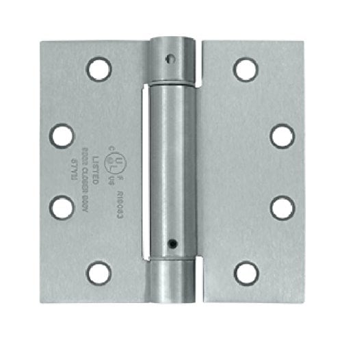 DSH45U26D 4.5 x 4.5 in. Spring Hinge Steel - Brushed Chrome