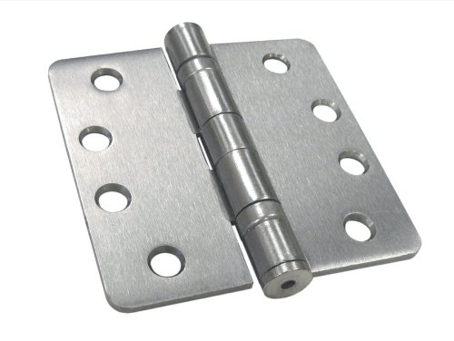 Antique Nickel Door and Butt Hinge, Holes per Leaf: 4
