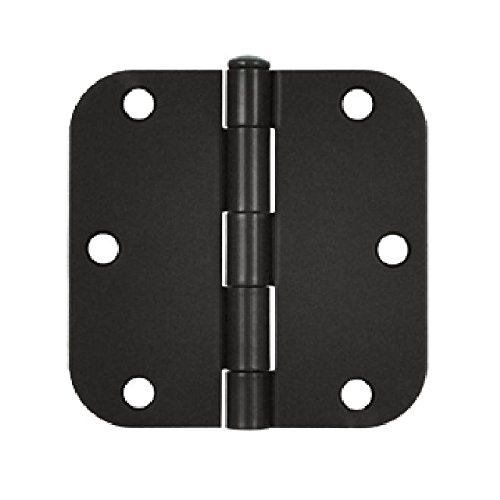 3.5 x 3.5 x 0.62 in. Radius Hinge Steel - Oil Rubbed Bronze
