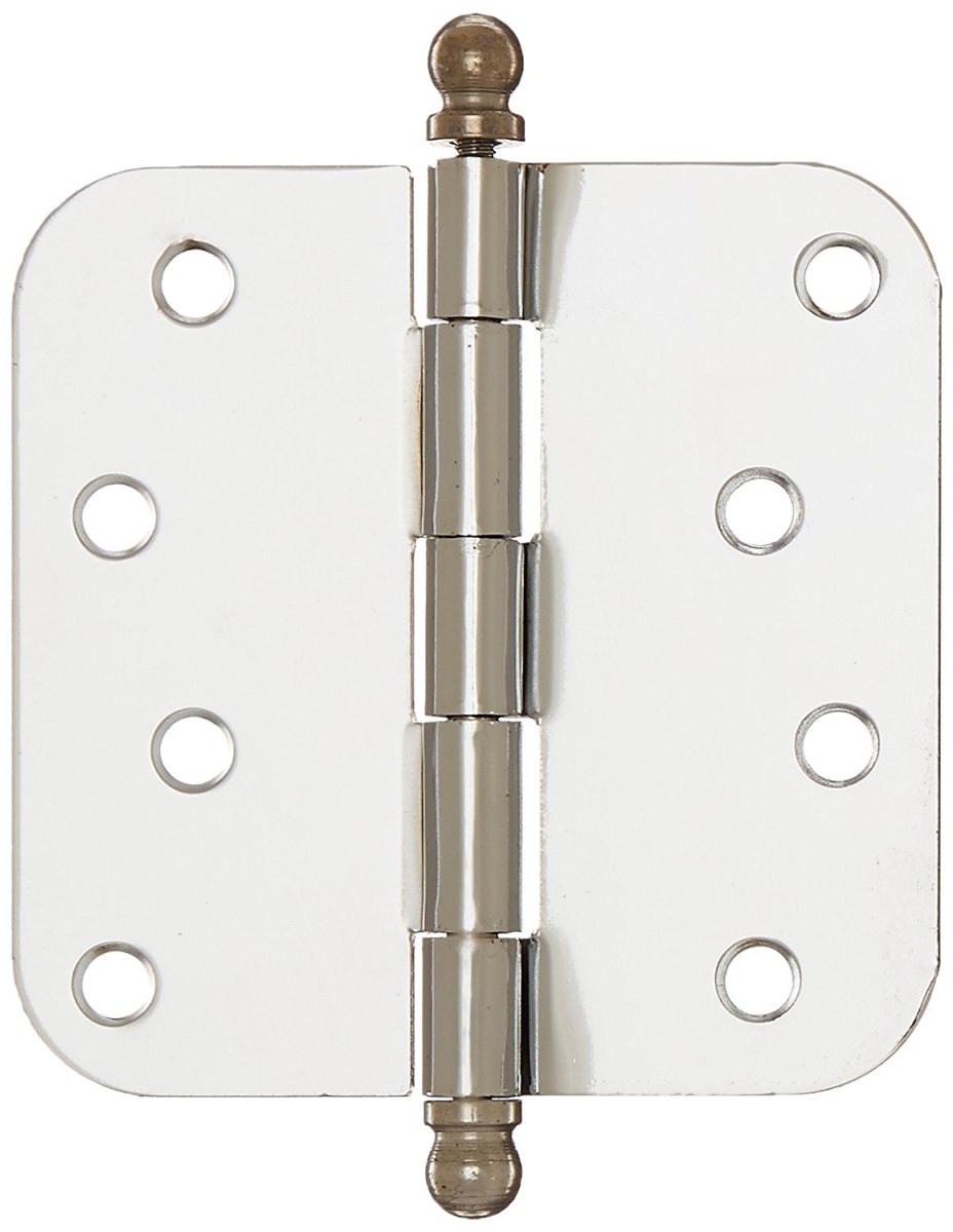 S44R526 4 x 4 x 0.62 in. Radius Hinge Steel-US26