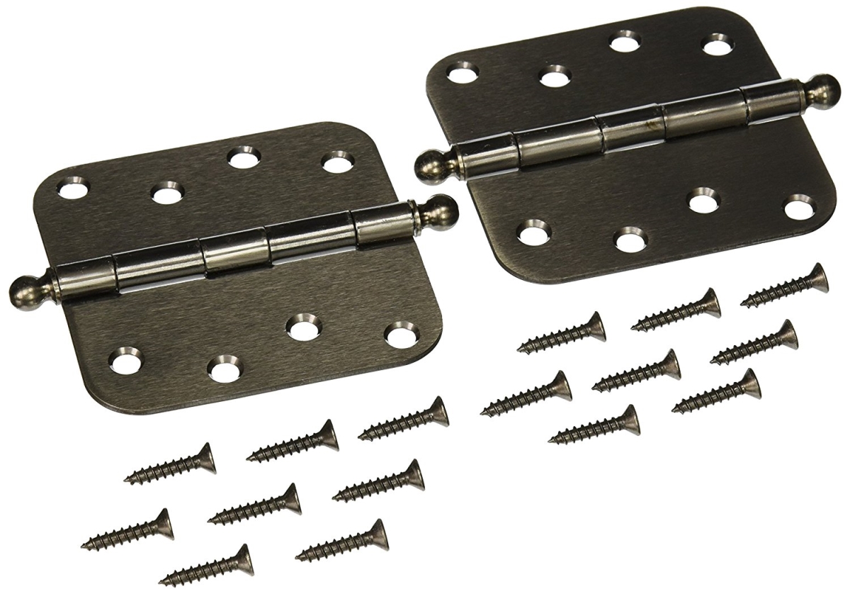 4 x 4 x 0.62 in. Radius Hinge with Ball Tips Steel