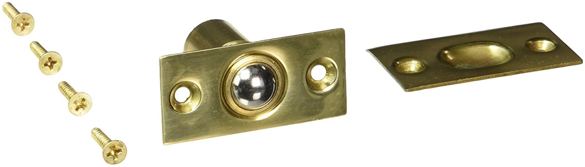 BC218U US3 Ball Catch Square Corners Solid Brass