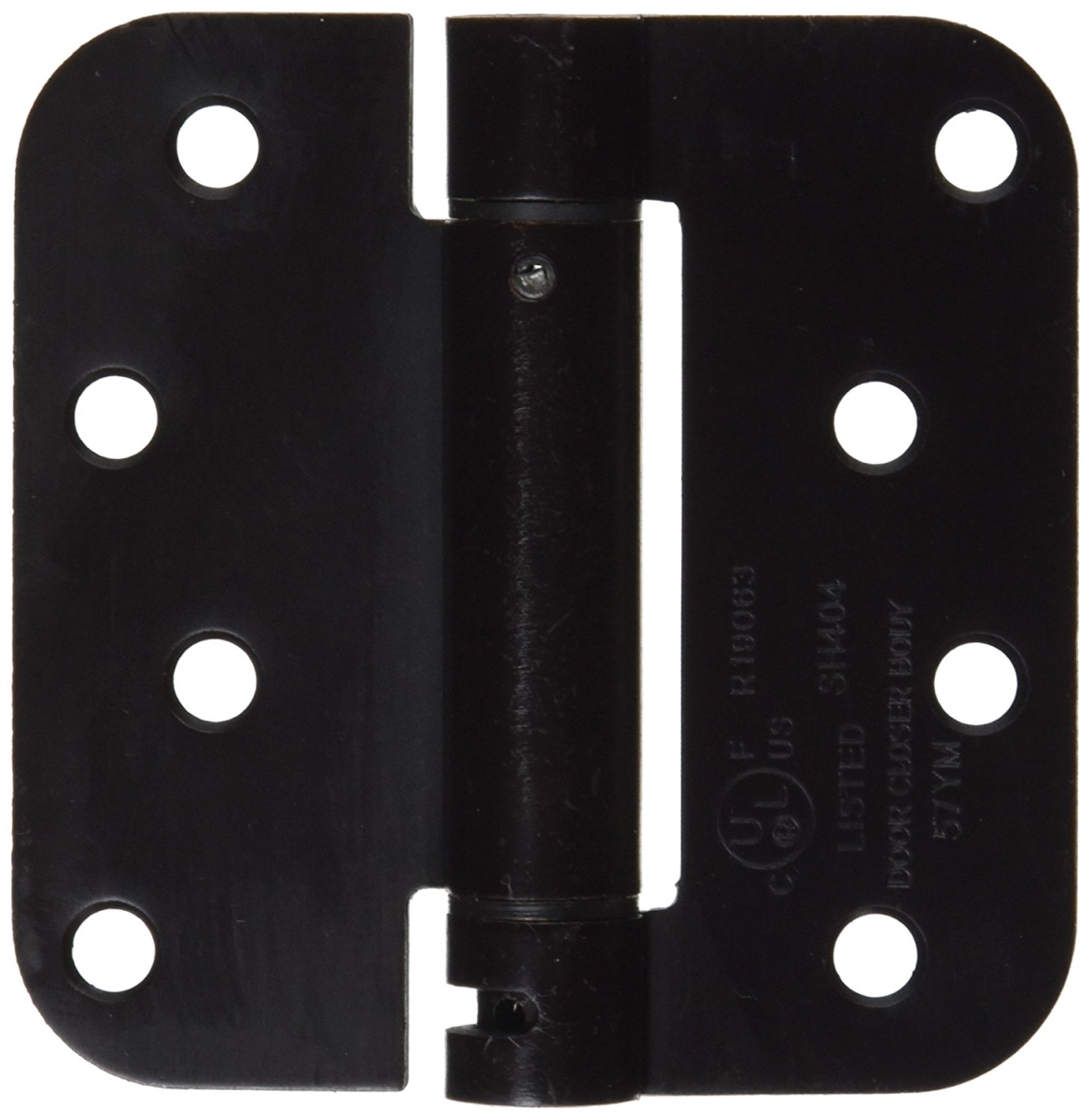 4 x 4 x 0.62 in. Spring Hinge Steel - Oil Rubbed Bronze