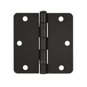 3.5 x 3.5 x 0.25 in. Radius Hinge Steel - Oil Rubbed Bronze