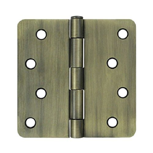 S44R45 4 x 4 x 0.25 in. Radius Hinge Steel-US5
