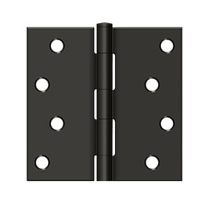 4 x 4 in. Square Hinge, Oil-Rubbed Bronze