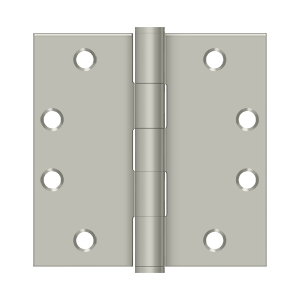 4.5 x 4.5 in. Heavy Duty Square Hinge, Brushed Nickel