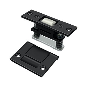 332 x 1 in Heavy Duty Brass Roller Catch44 Paint Black