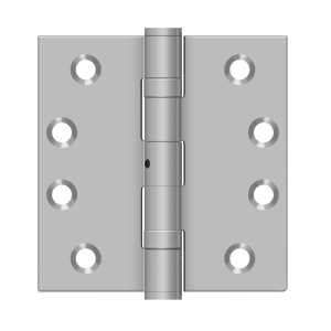 SS44BU32D 4 x 4 in. 2BB Square Stainless Steel Hinge, Brushed Stainless