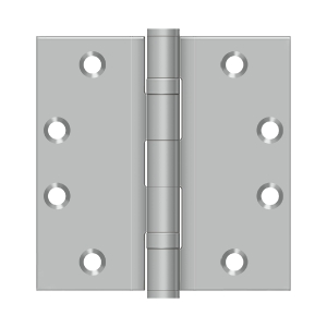 4.5 x 4.5 in. 2BB Square Stainless Steel Hinge, Brushed Stainless