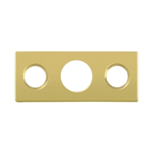 SP7FBR3 Brass Strike Plate for 7 in. Flush Bolt, Polished Brass