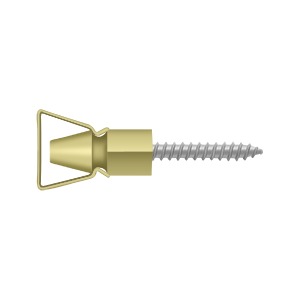 1.25 in. Brass Shutter Door Holder, Polished Brass