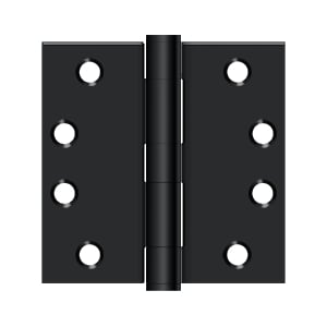 4 x 4 in. Heavy Duty Square Hinge, Paint Black