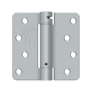 4 x 4 x 0.25 in. Spring Hinge, Brushed Chrome