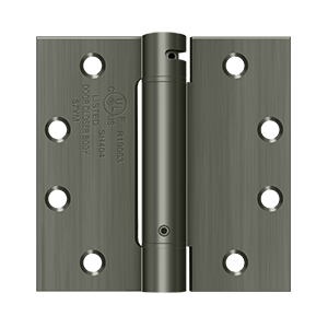 DSH45U15A 4.5 x 4.5 in. Spring Hinge, Antique Nickel