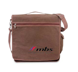 Picture of T-A Premium 02-689 14.5 x 14 x 3 in. Convenrtible Canvas Messenger Bag - Brown