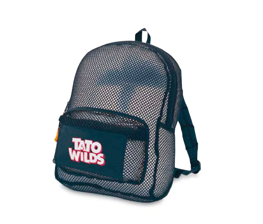 12 x 15.5 x 5 in. Mesh Backpack - Black
