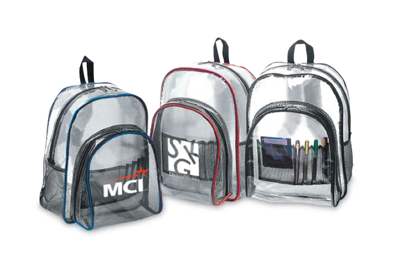 12 x 15 x 5 in. Clear Backpack - Clear