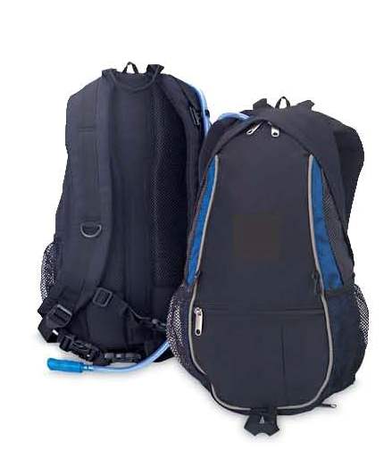 9.5 x 16.5 x 4 in. Hiking Backpack with Removable Bag - Blue & Black