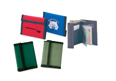 5 x 3.5 in. Bi-Fold Nylon Wallet - Assorted Color