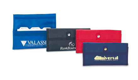 8.75 x 6.5 x 2.5 in. Brochure & Coupon BagPack - Black, Blue & Red