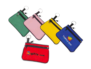 5 x 3.5 in. Double Zippers Coin Pouch - Assorted Color
